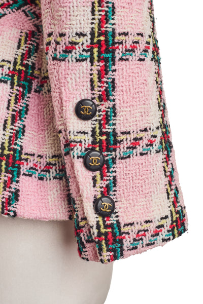 Chanel Vintage 1995 SS Barbie Runway Pink Tweed Jacket