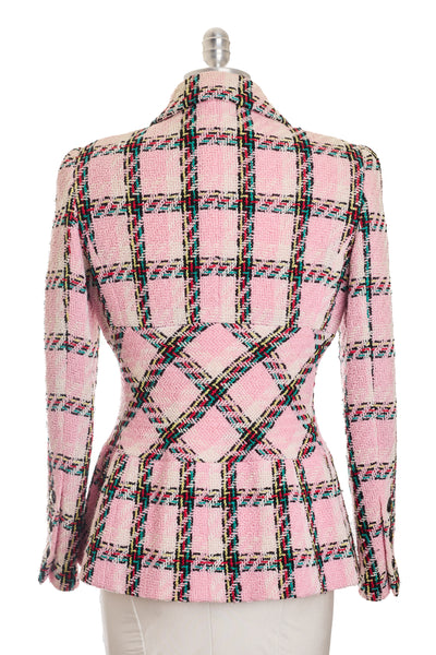 Chanel Vintage 1995 SS Barbie Runway Pink Tweed Jacket