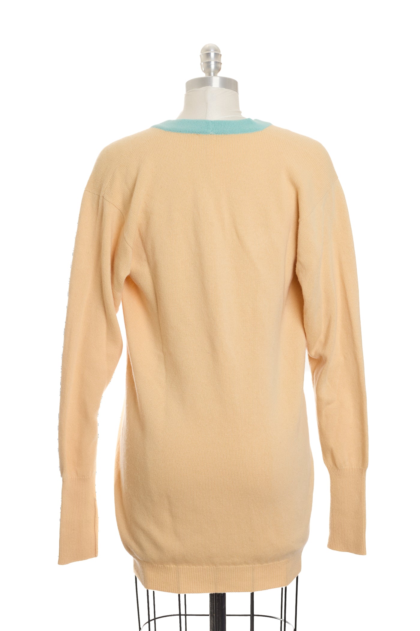 Chanel Vintage Two-Tone Cashmere Cardigan