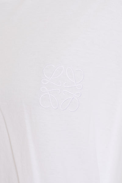 Loewe White Cotton Logo T-Shirt