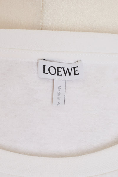 Loewe White Cotton Logo T-Shirt