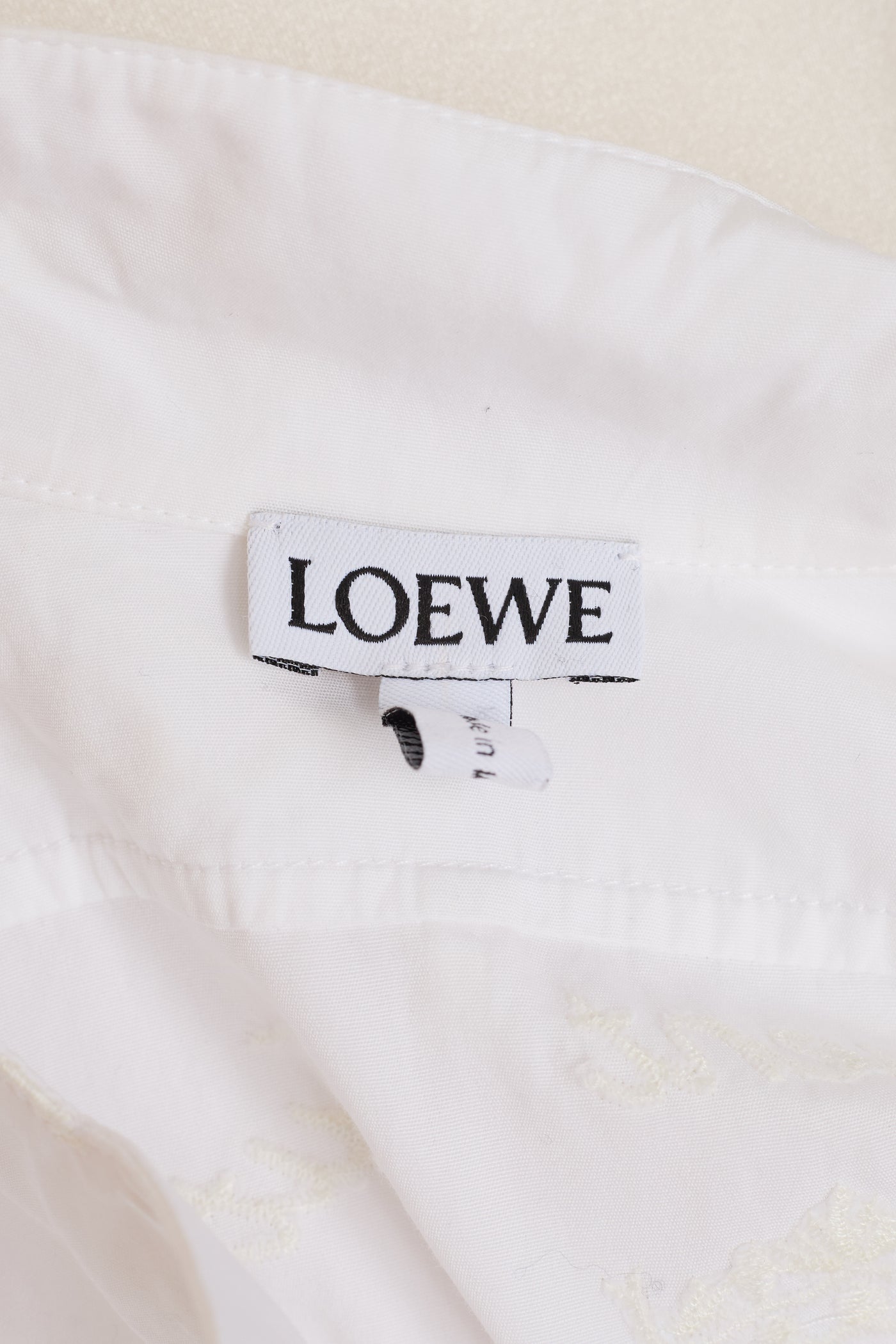 Loewe Million Logo Button Up Dress