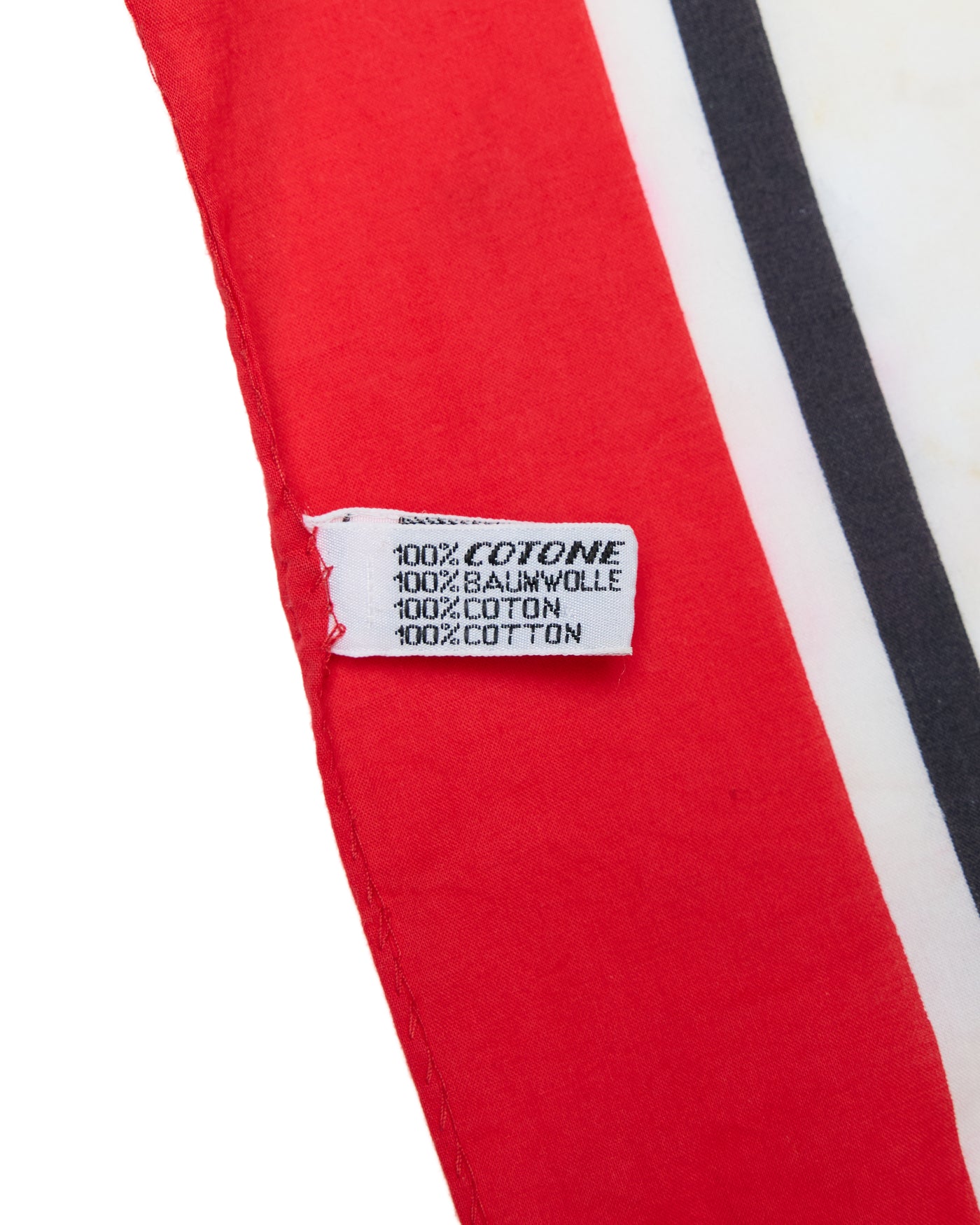 Chanel Vintage 1995 Runway Lip Print Scarf