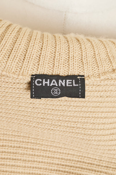 Chanel Beige Sport CC Turtleneck