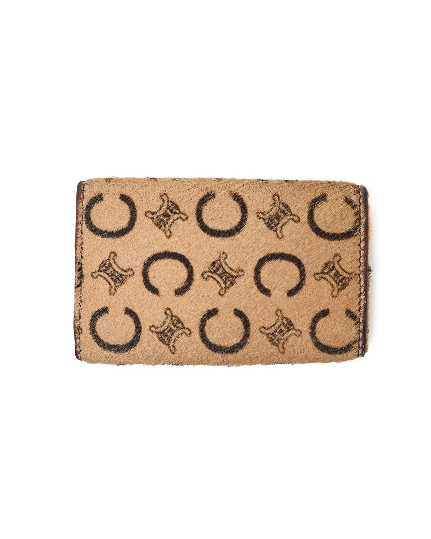Celine Vintage Pony Hair Pouch and Key Holder Set
