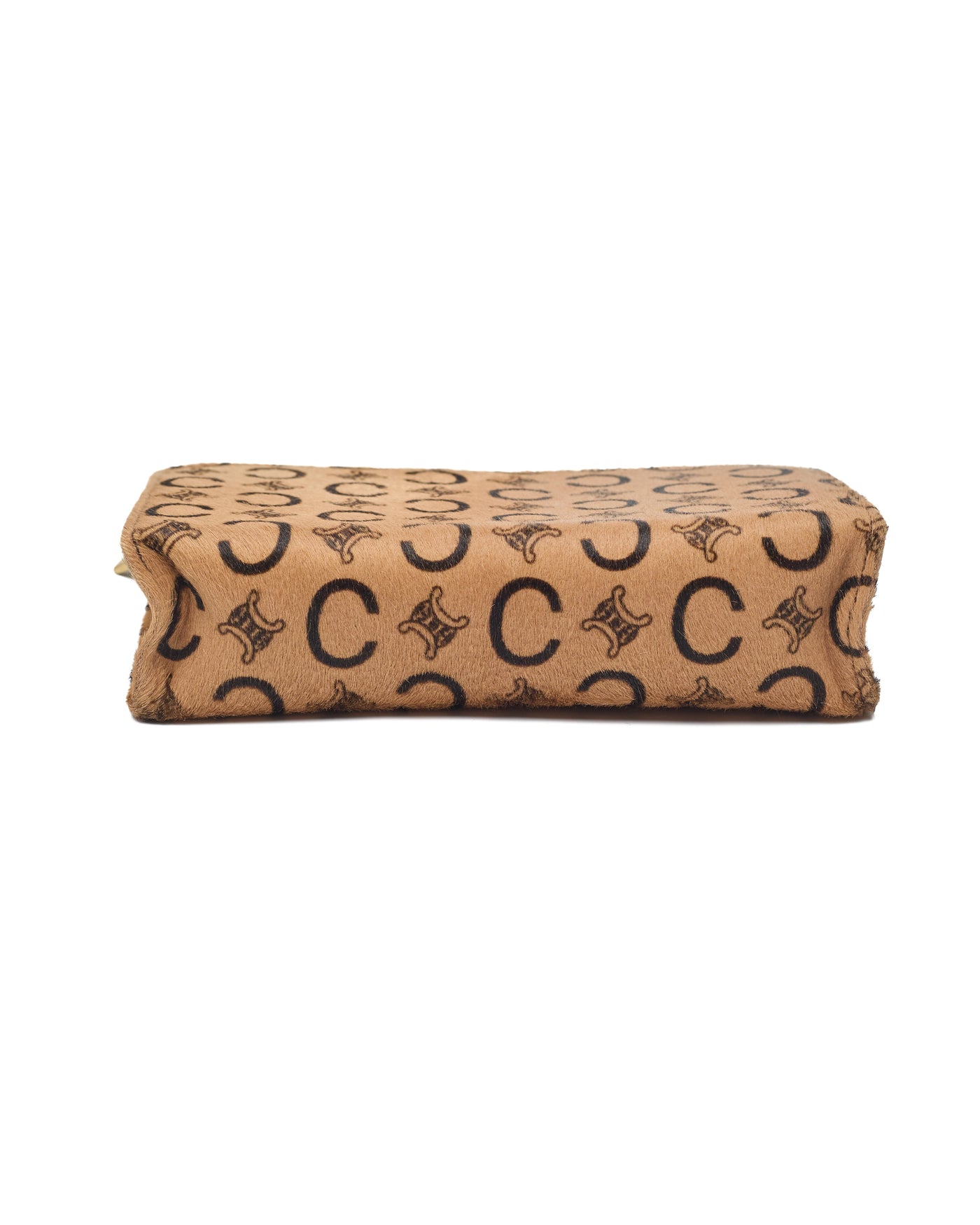 Celine Vintage Pony Hair Pouch and Key Holder Set