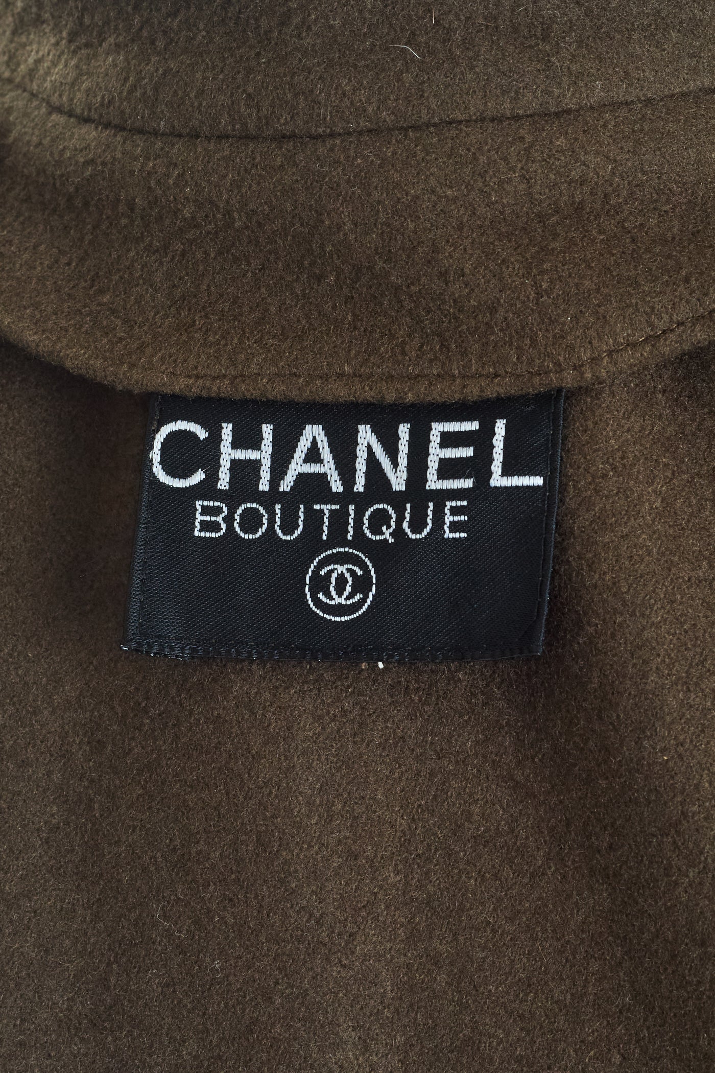Chanel Vintage Green Cashmere Coat