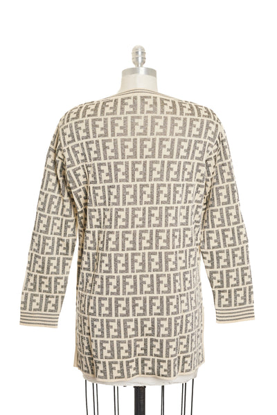 Fendi Vintage Cream Zucca Sweater