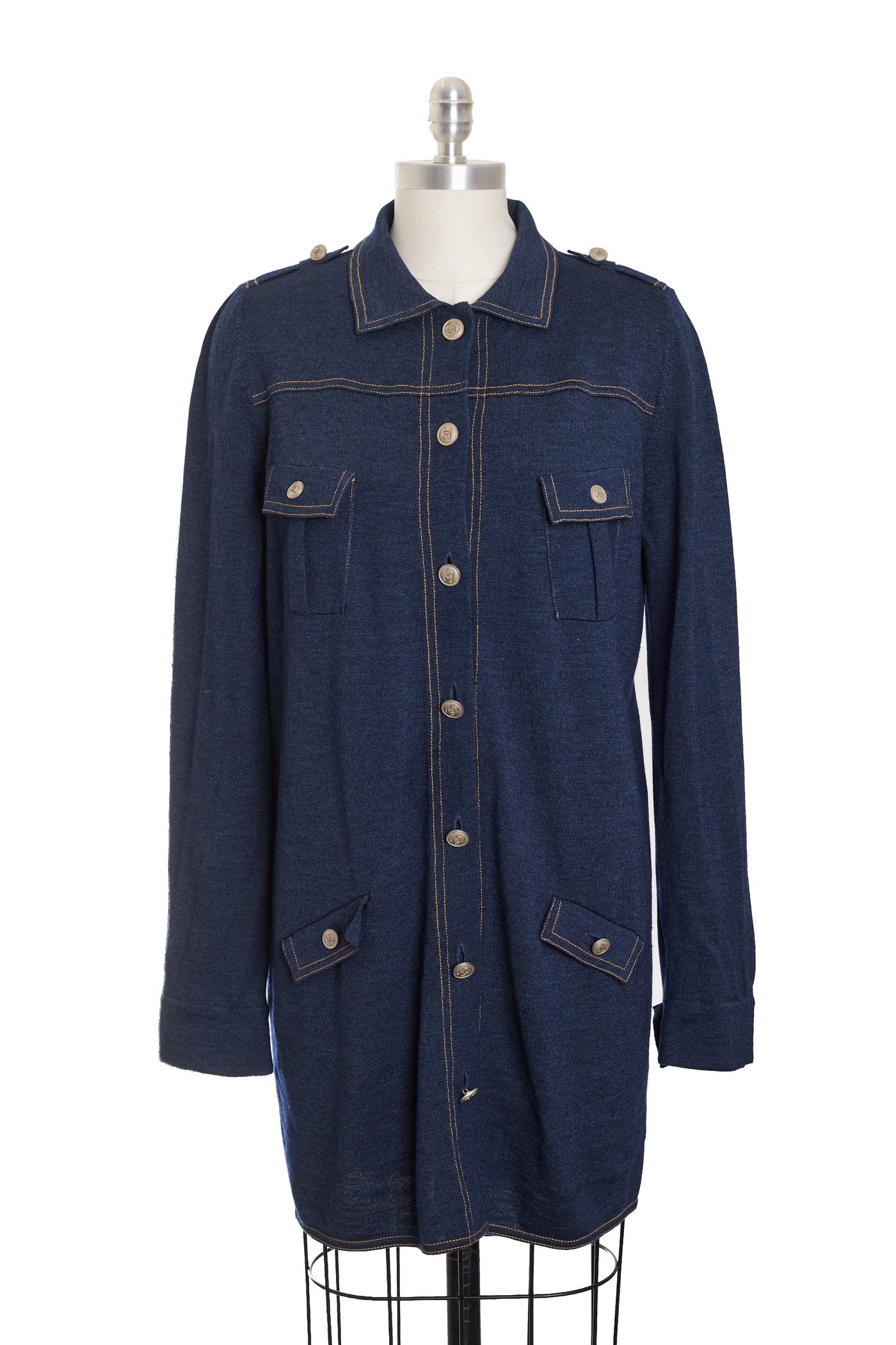 Chanel Denim Motif Sweater