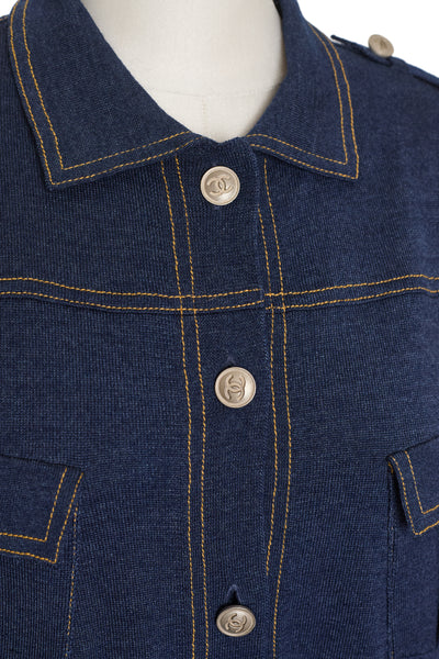 Chanel Denim Motif Sweater