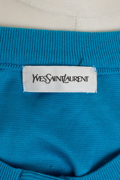 Saint Laurent Vintage Blue Cardigan
