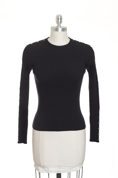 Celine Vintage Macadam Stud Knit Sweater