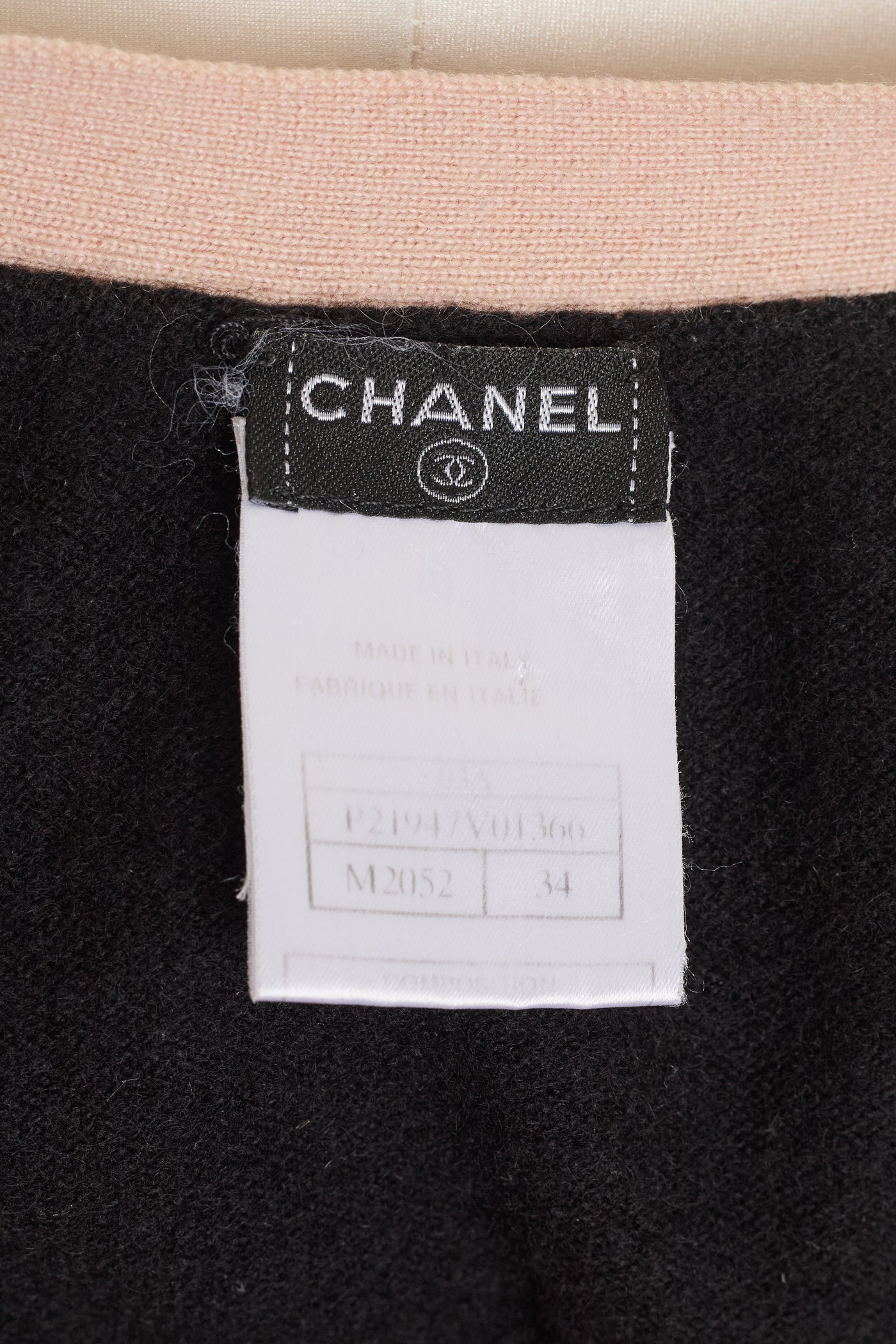 Chanel Vintage Pink Trim Cardigan