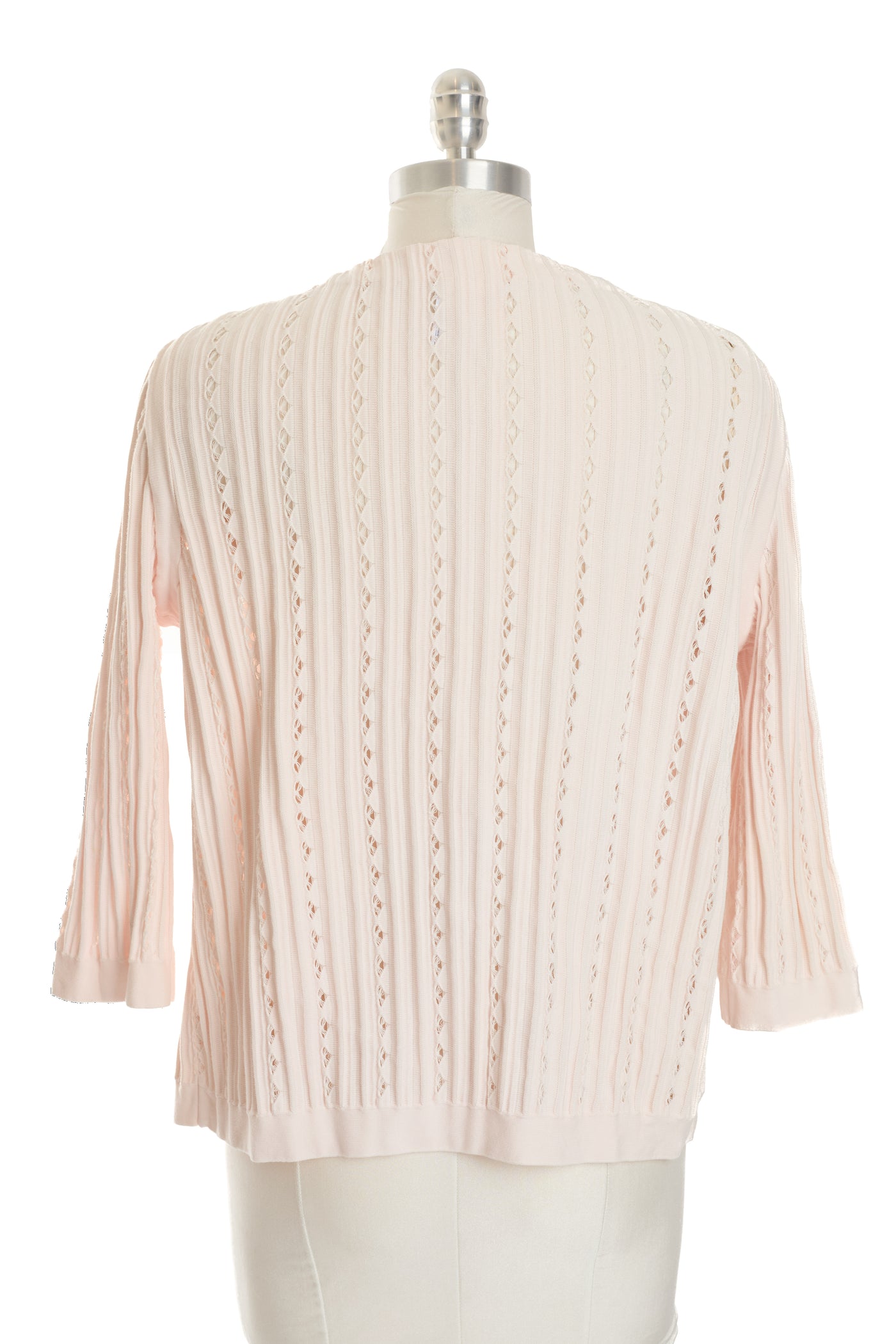 Chanel Pale Pink Open Front Cardigan