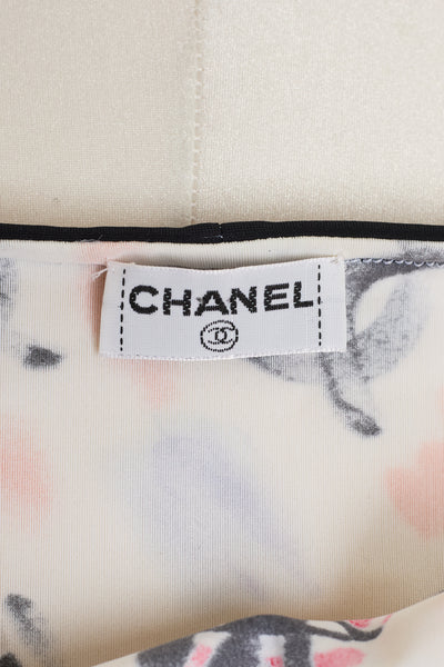 Chanel Vintage 1995 SS Runway Print Halter Dress