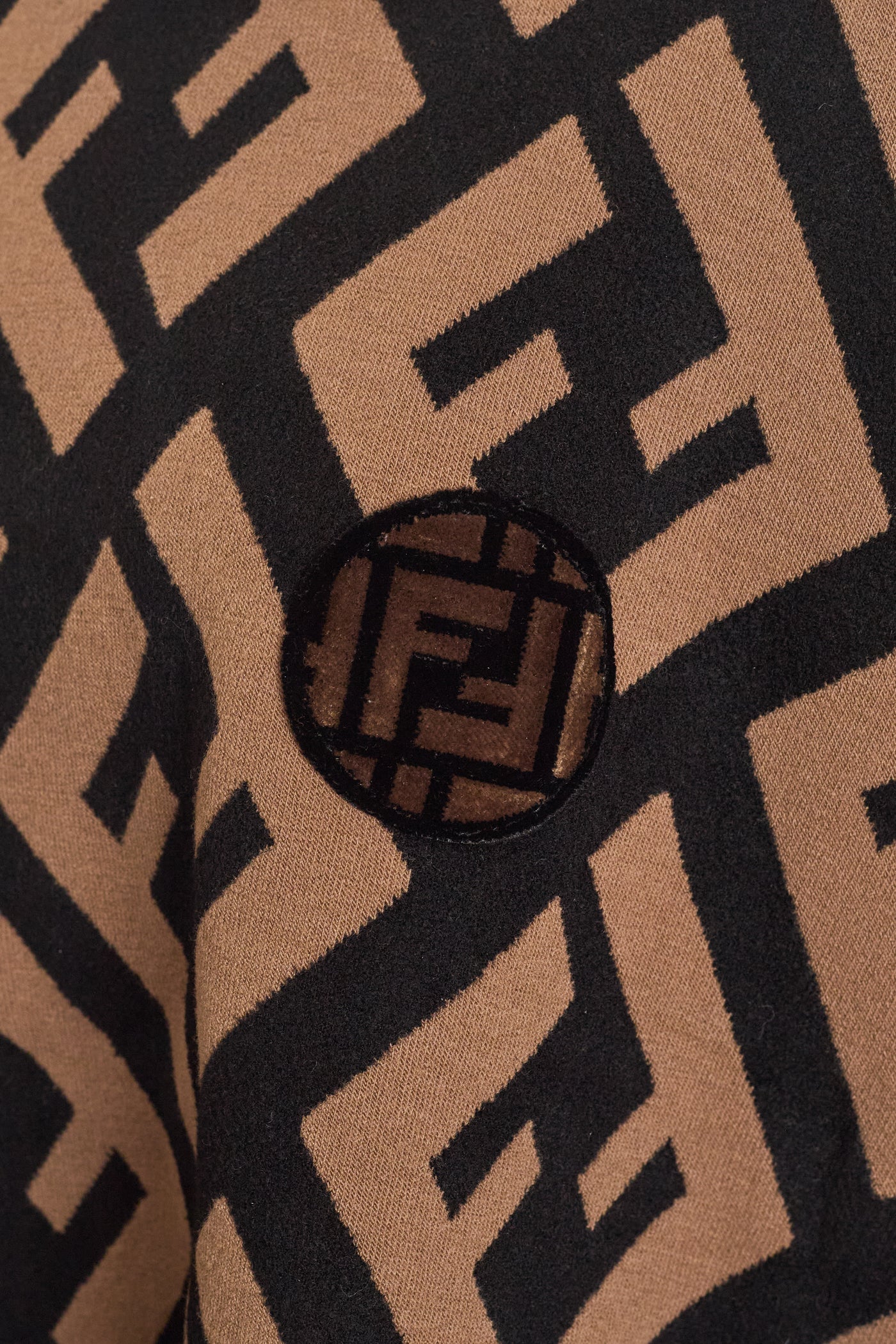 Fendi Wool Monogram Poncho
