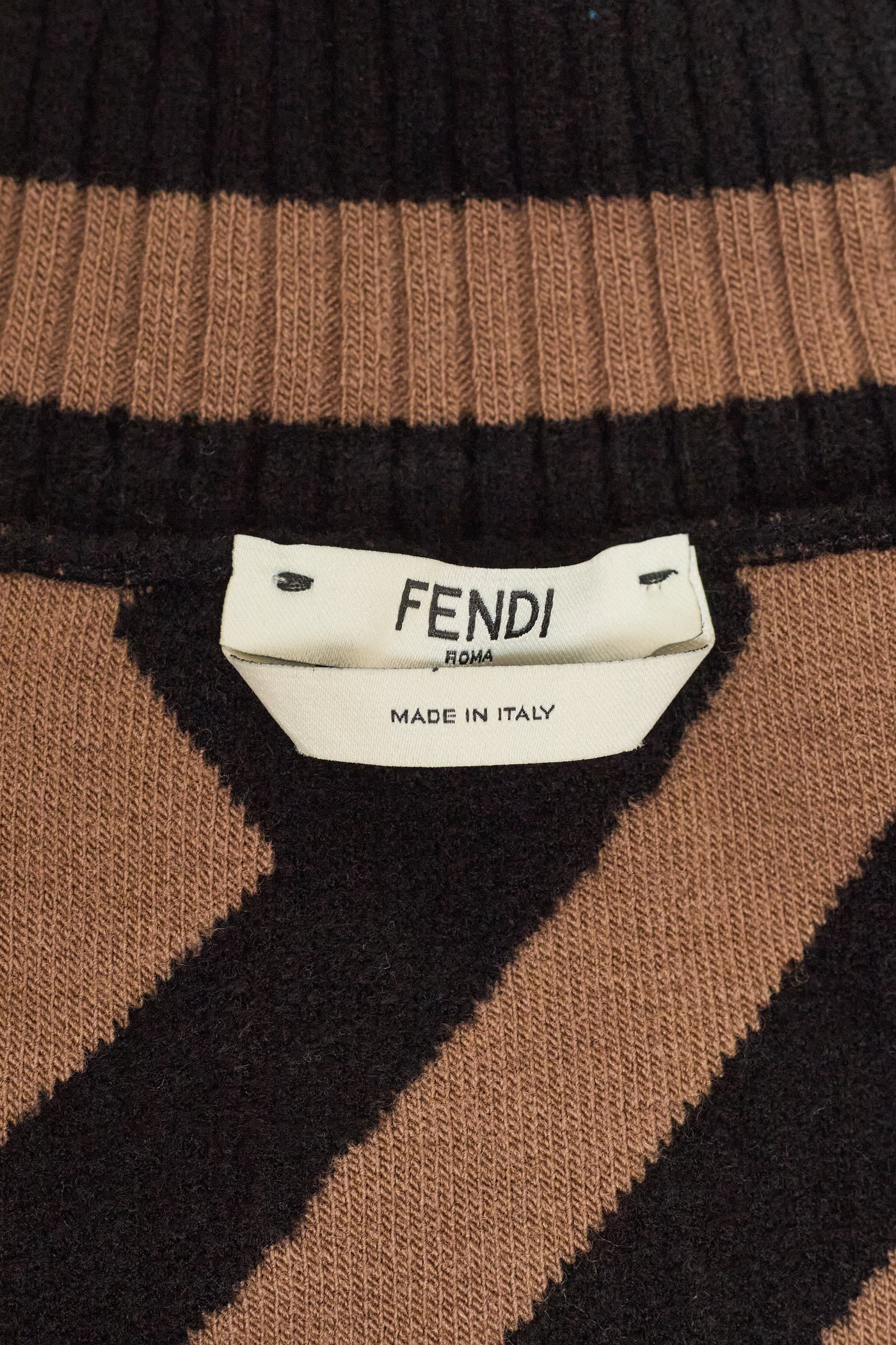 Fendi Wool Monogram Poncho