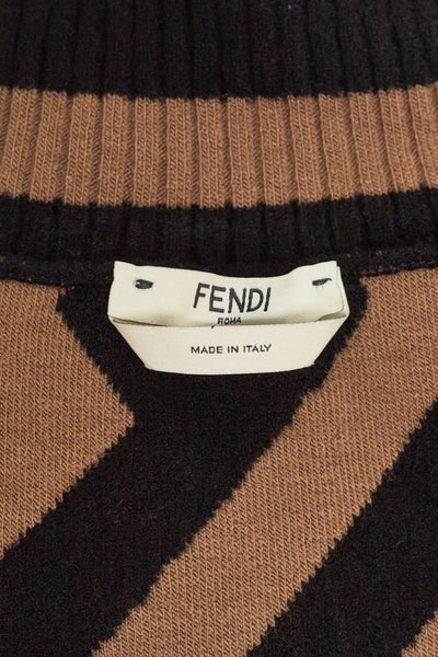 Fendi Wool Monogram Poncho