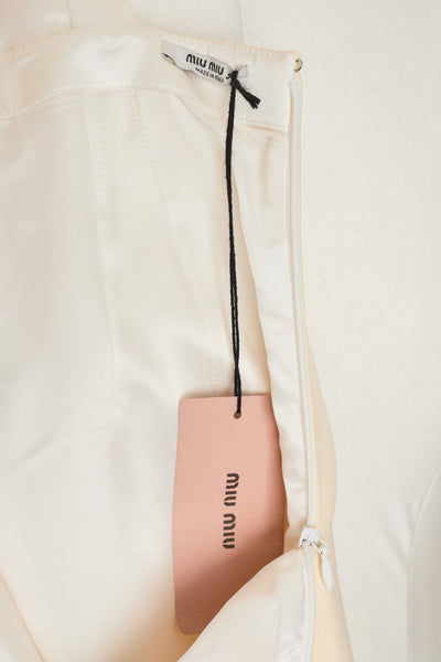 Miu Miu Cream Bow Dress