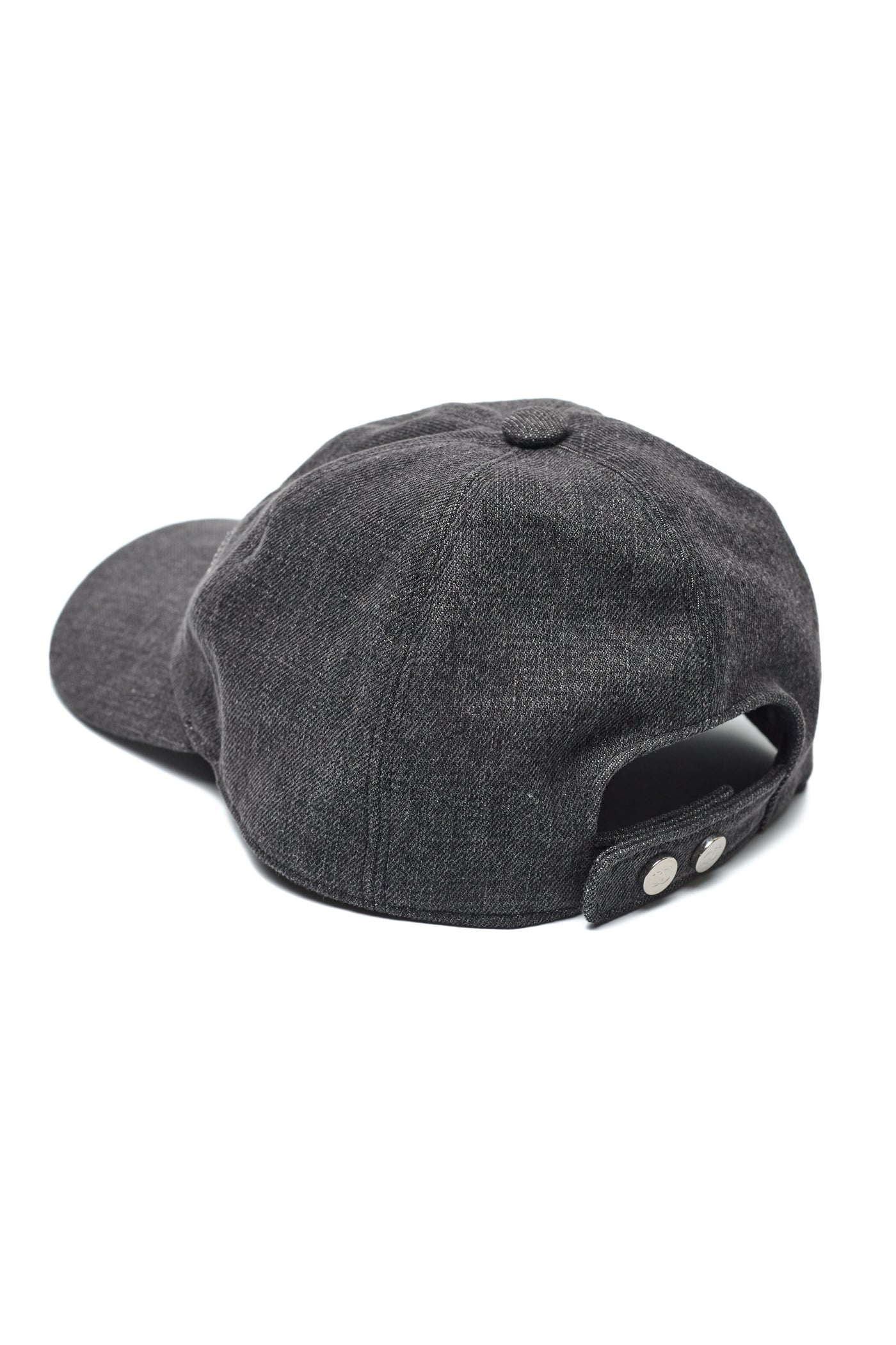 Chanel Black Denim CC Baseball Cap