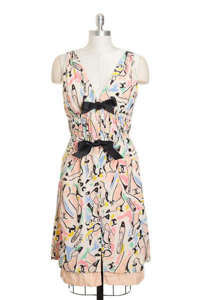 Chanel Vintage 1995 SS Runway Silk Dress