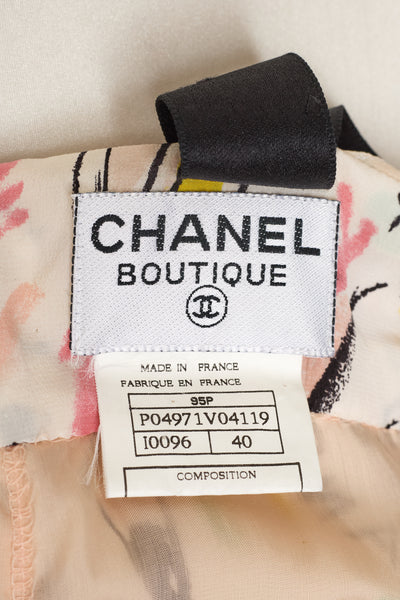 Chanel Vintage 1995 SS Runway Silk Dress