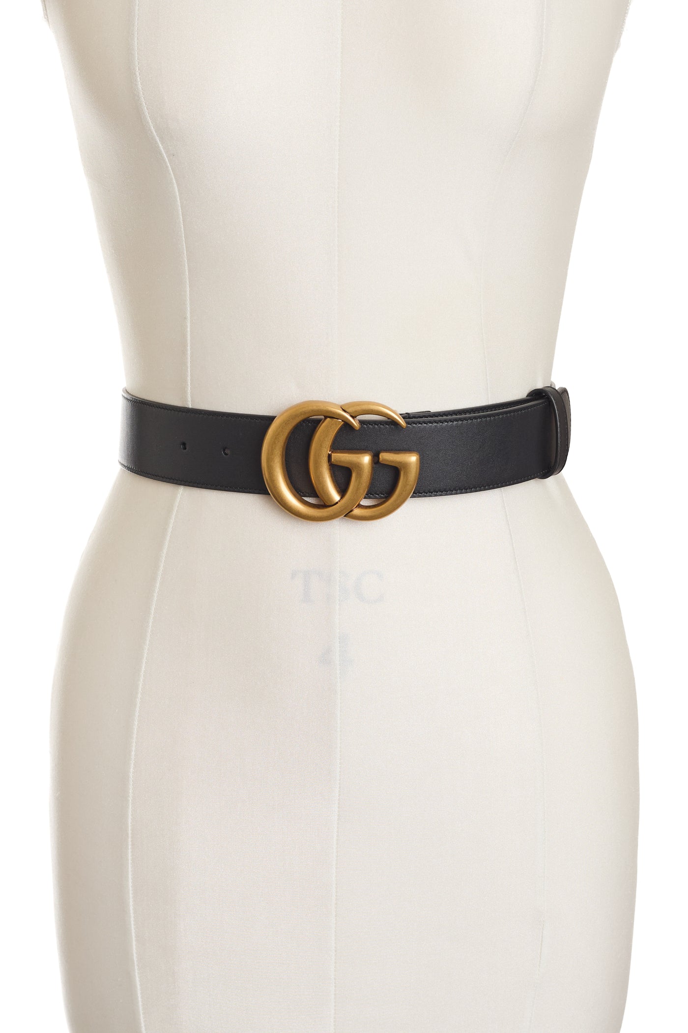 Gucci GG Marmont Brushed Gold Belt 70