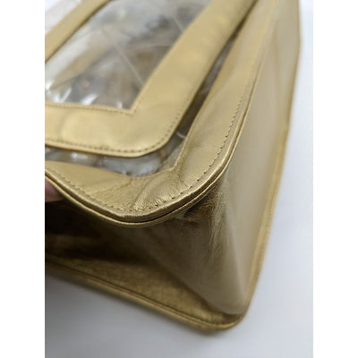 Chanel 95P Runway Barbie Collection Gold Naked Maxi Flap