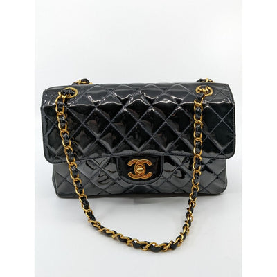 Chanel Vintage Patent Double-Faced Shoulder Flap