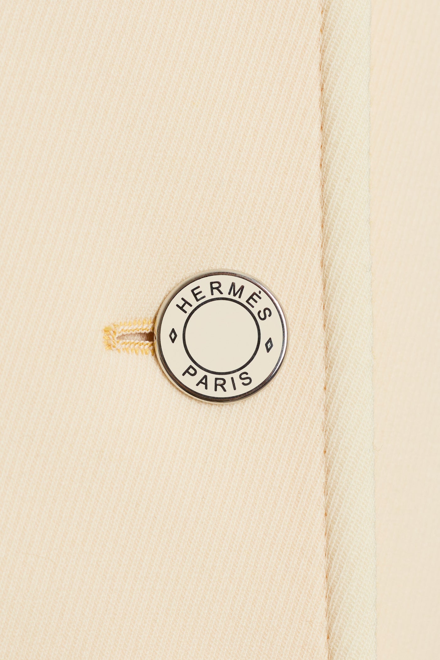 Hermes Cream Wool and Cashmere Coat