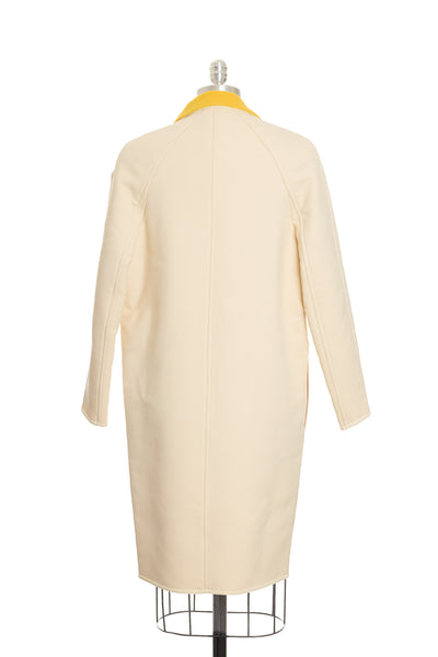 Hermes Cream Wool and Cashmere Coat