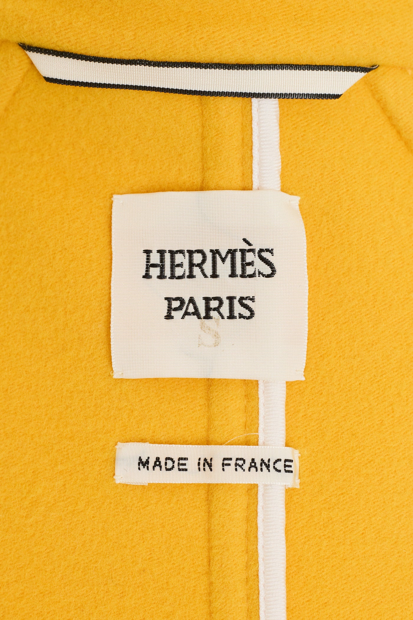 Hermes Cream Wool and Cashmere Coat