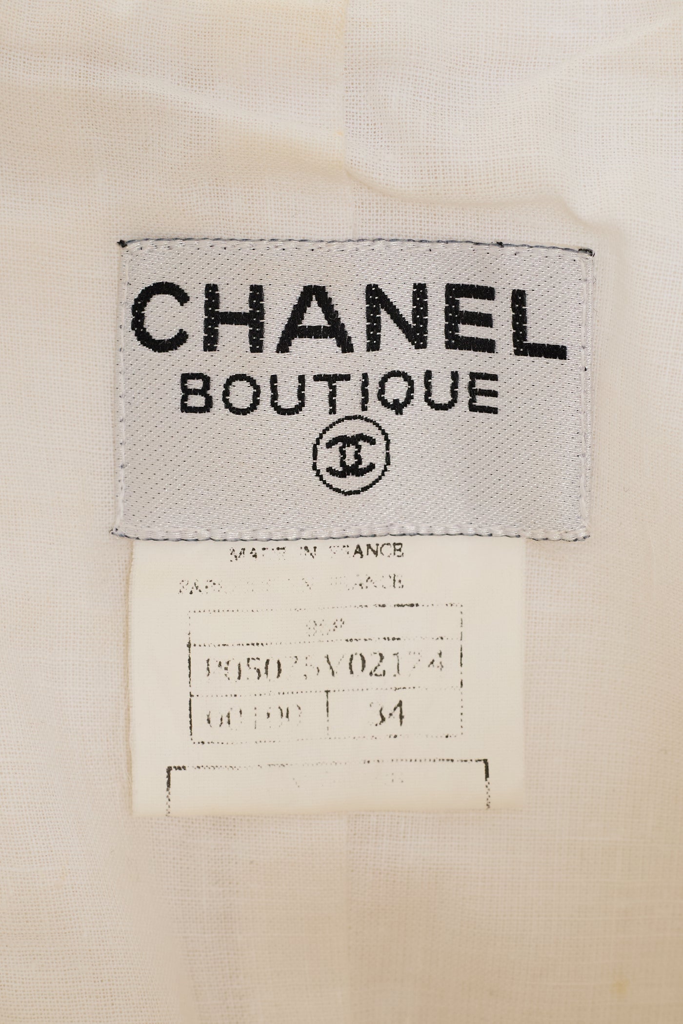 Chanel Rare Vintage 1995 SS Runway White Corset Dress