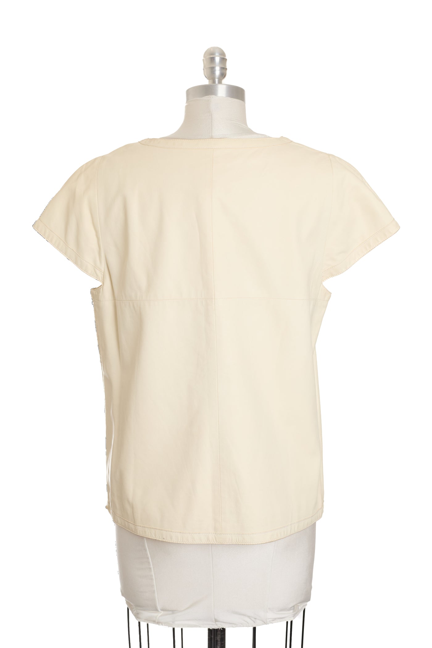 Chanel Cream Lambskin CC Heart Top