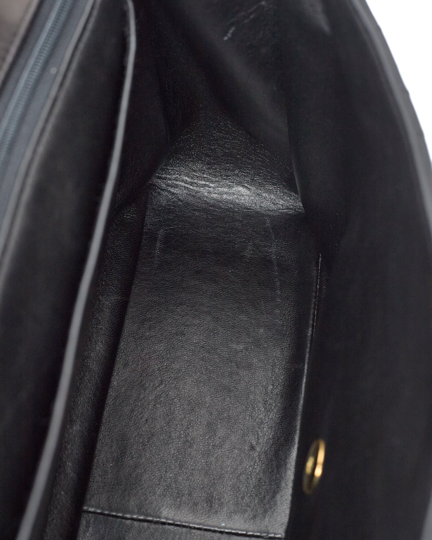 Chanel Vintage 1995 SS Runway Black Patent Leather Chain Around Maxi