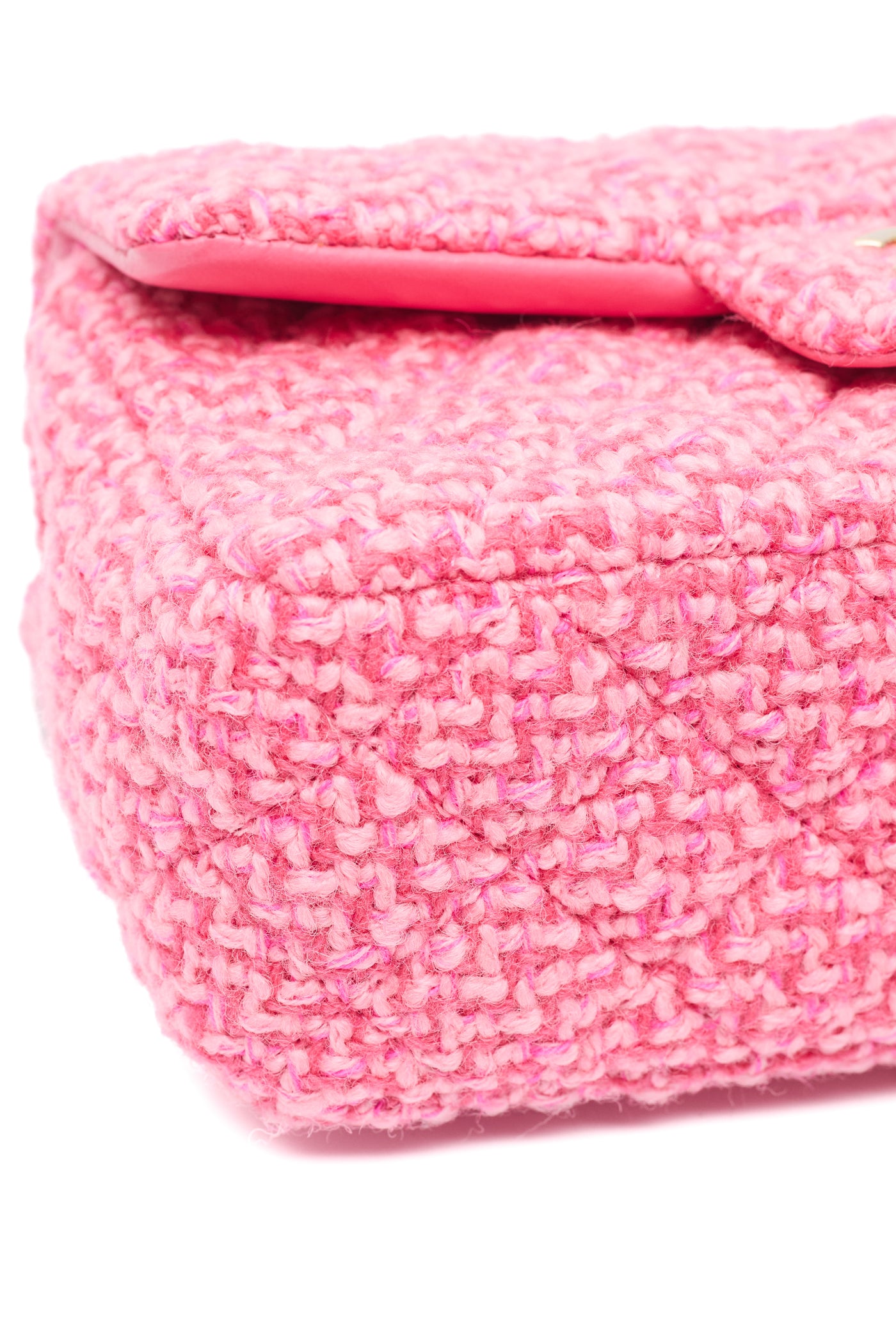 Chanel Multicolor Pink Tweed Rectangular Mini