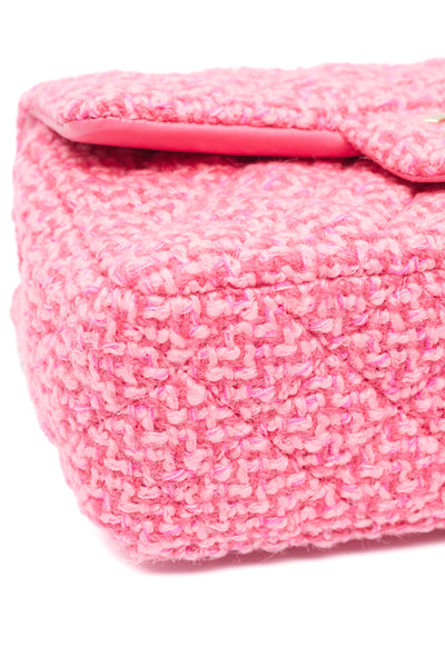 Chanel Multicolor Pink Tweed Rectangular Mini