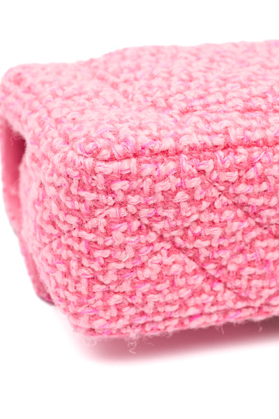 Chanel Multicolor Pink Tweed Rectangular Mini