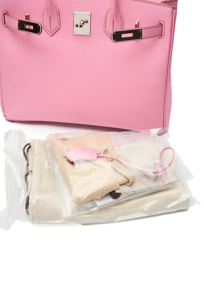 Hermes Bubblegum Epsom Leather PHW Birkin 30