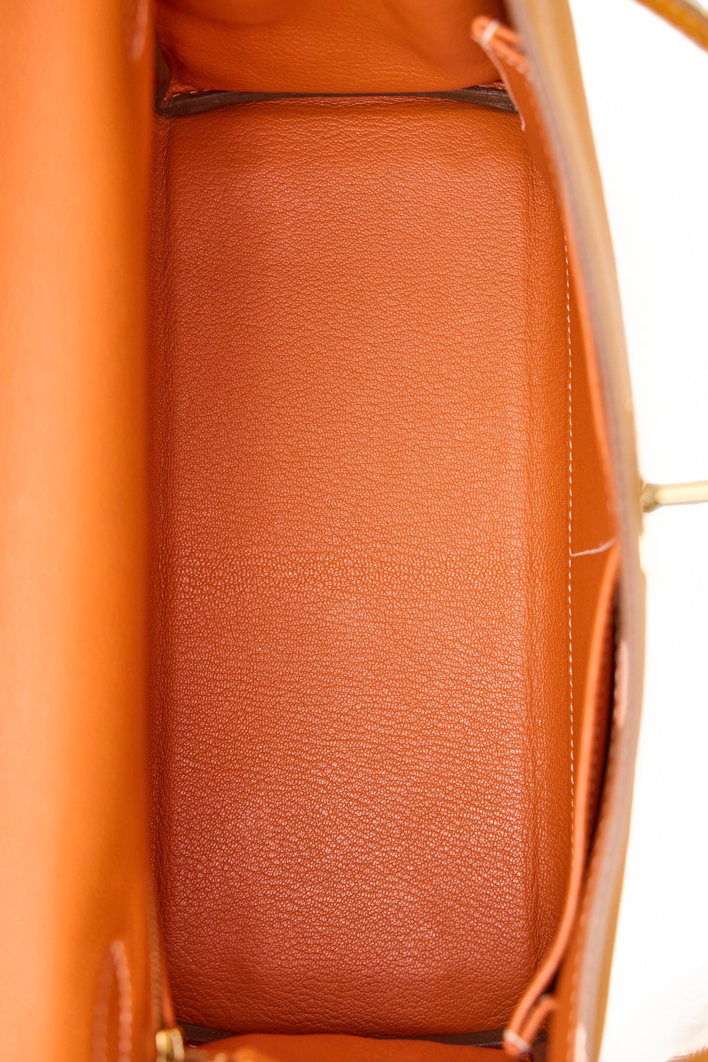 Hermes Retourne Kelly 28 Candy Verso Jaune D'or and Potiron Epsom GHW
