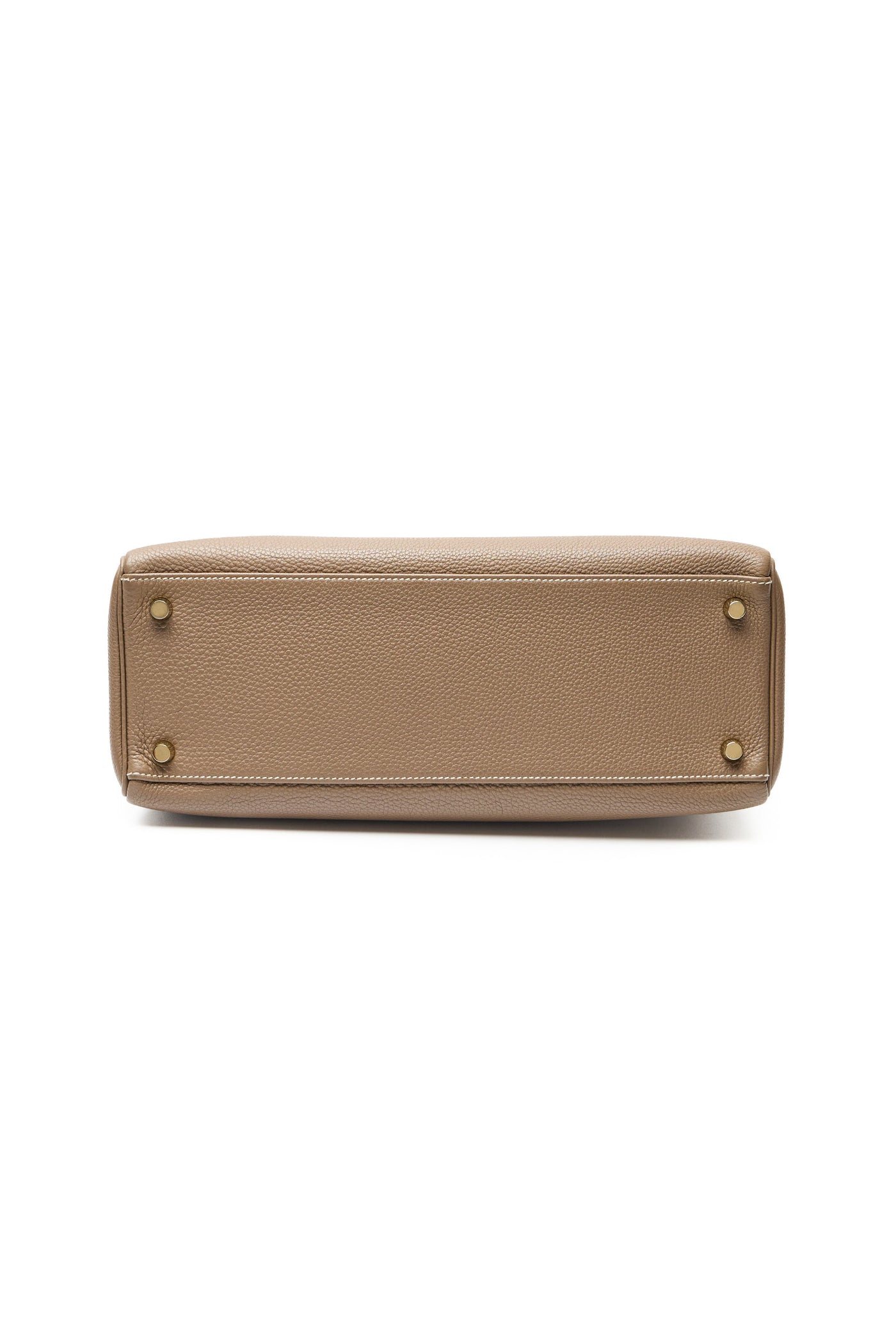 Hermes Retourne Kelly 32 Etoupe Togo Leather GHW