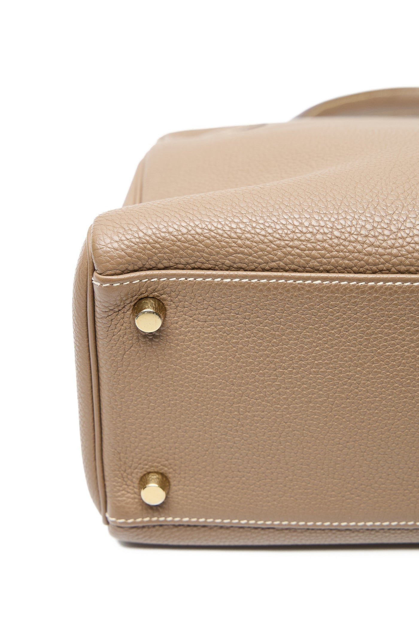 Hermes Retourne Kelly 32 Etoupe Togo Leather GHW