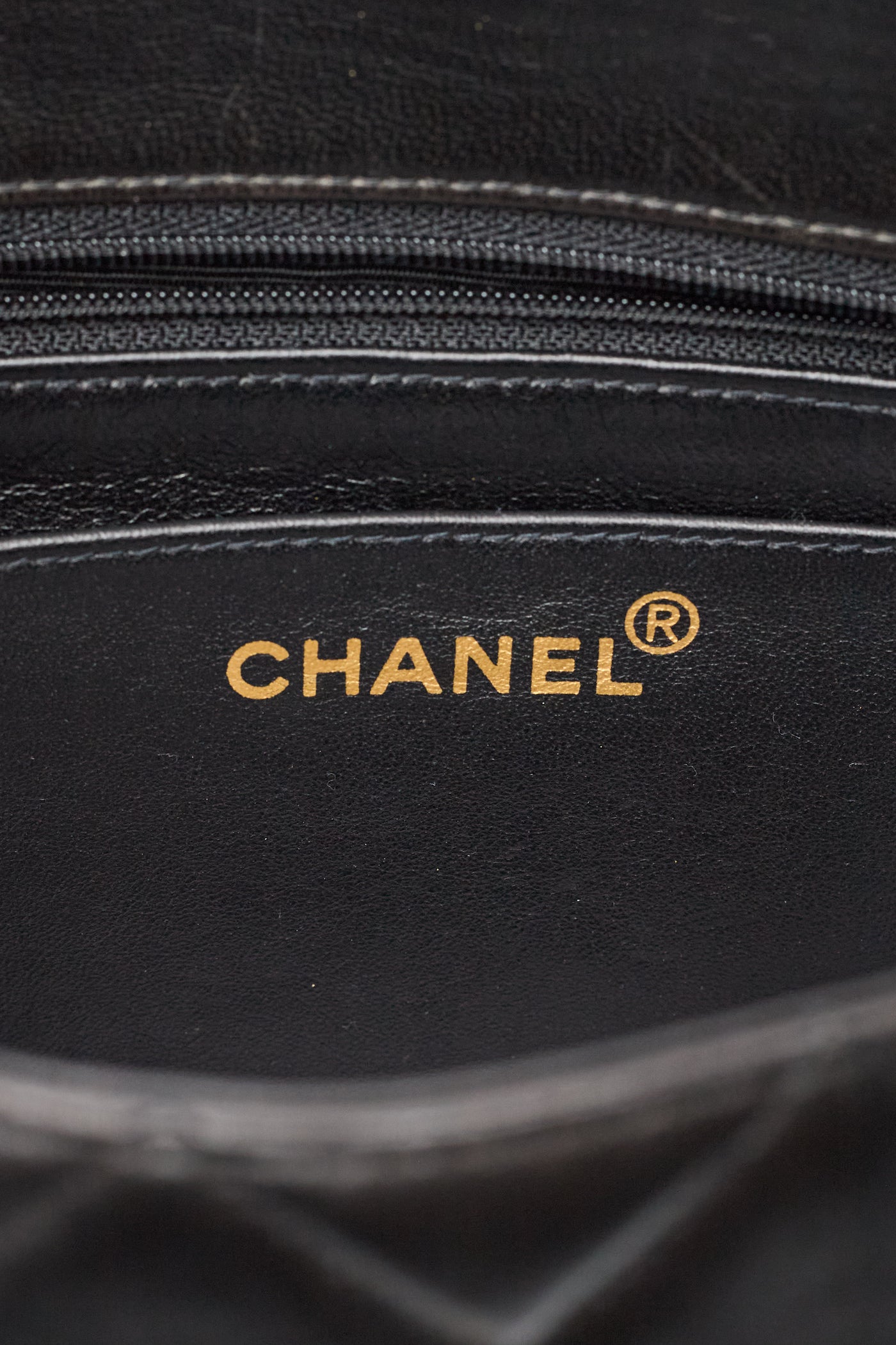 Chanel Vintage Black Lambskin Envelope Flap Shoulder Bag