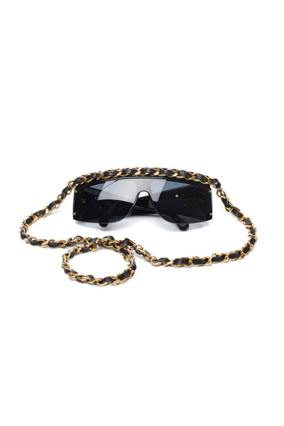 Chanel Rare Vintage 1993 FW Runway Chain Around Sunglasses