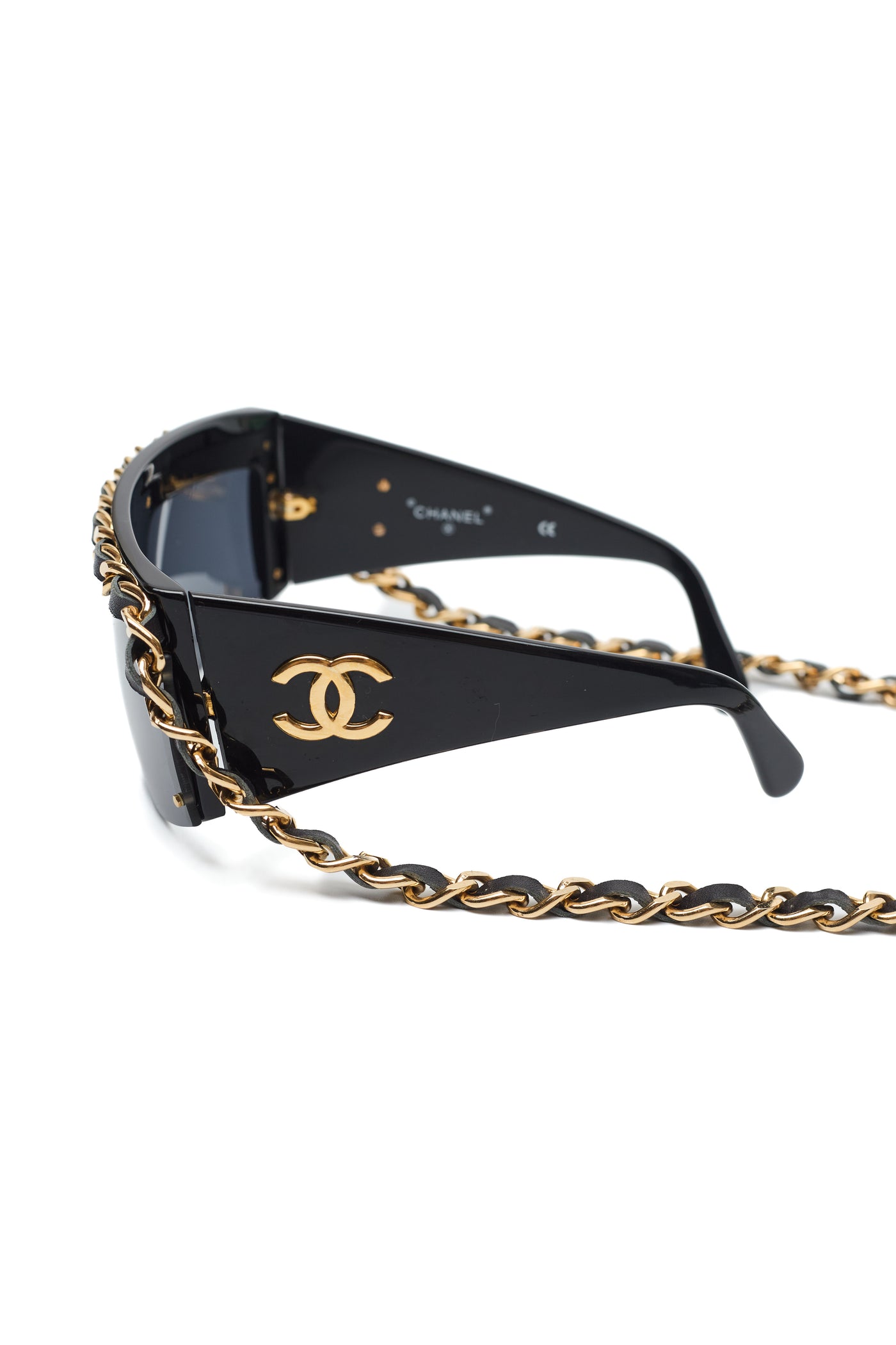 Chanel Rare Vintage 1993 FW Runway Chain Around Sunglasses