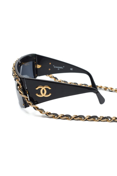 Chanel Rare Vintage 1993 FW Runway Chain Around Sunglasses