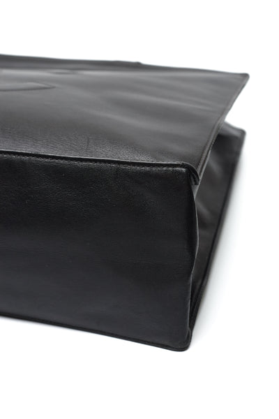 Chanel Vintage Black Calfskin CC Tote Bag
