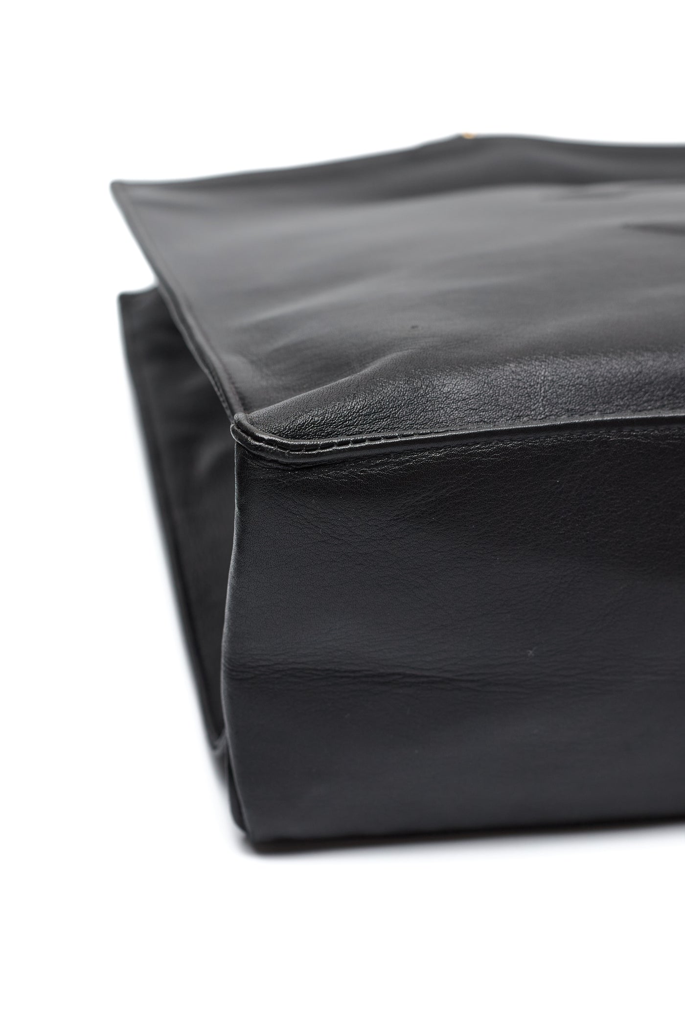 Chanel Vintage Black Calfskin CC Tote Bag