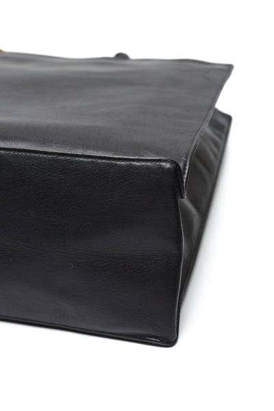 Chanel Vintage Black Calfskin CC Tote Bag
