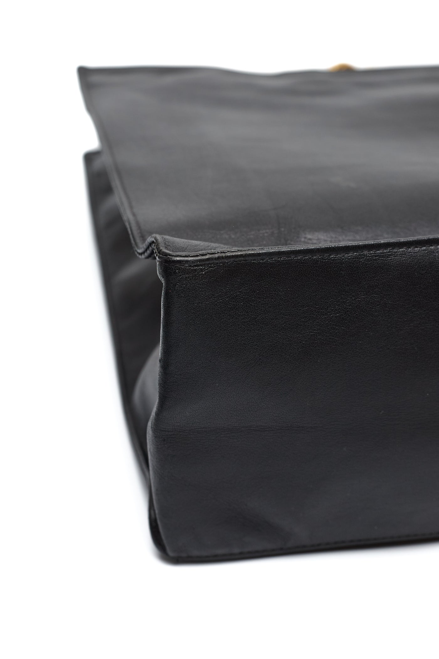 Chanel Vintage Black Calfskin CC Tote Bag